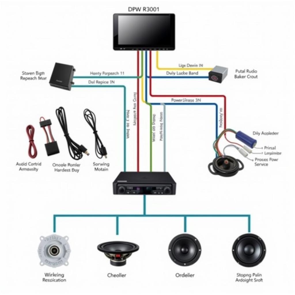 2014 BMW 328i Audio System Components Diagram