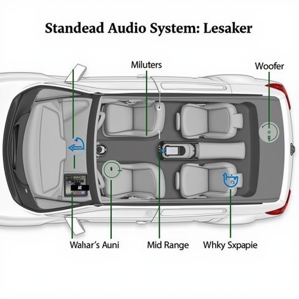 2016 BMW 328i Standard Audio System Components and Layout