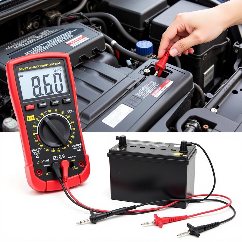 Testing a 2016 Camaro Battery with a Multimeter