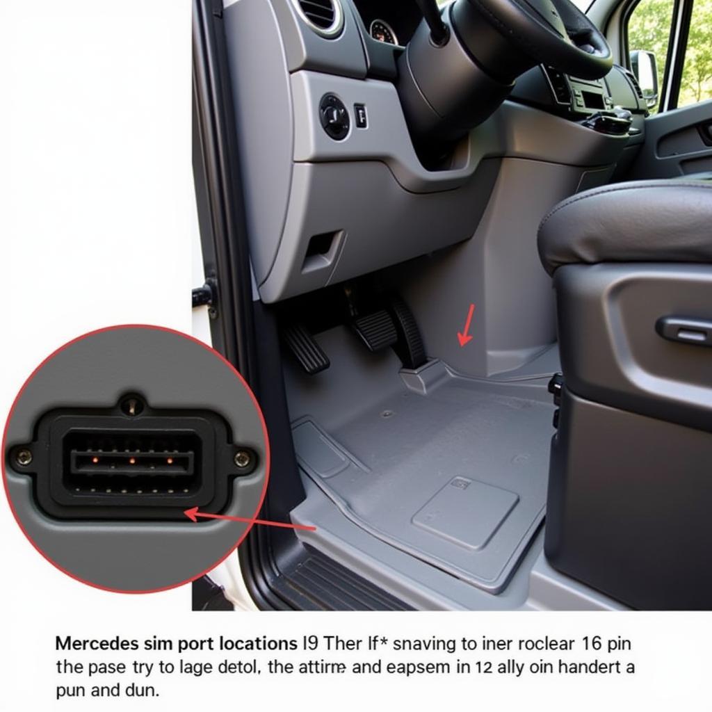 OBD-II Port Location in a 2017 Mercedes Sprinter