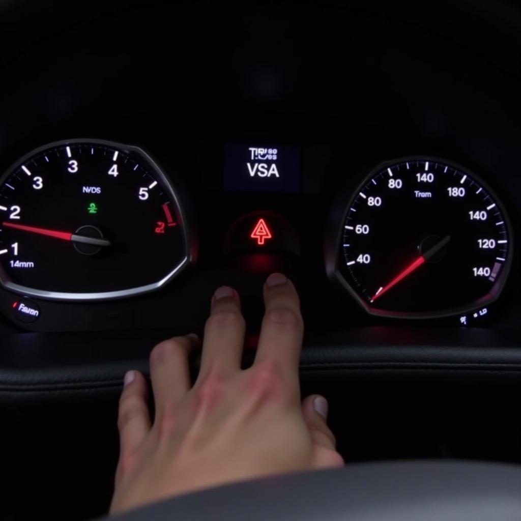 Acura VSA Warning Light Illuminated with Hard Brake Pedal