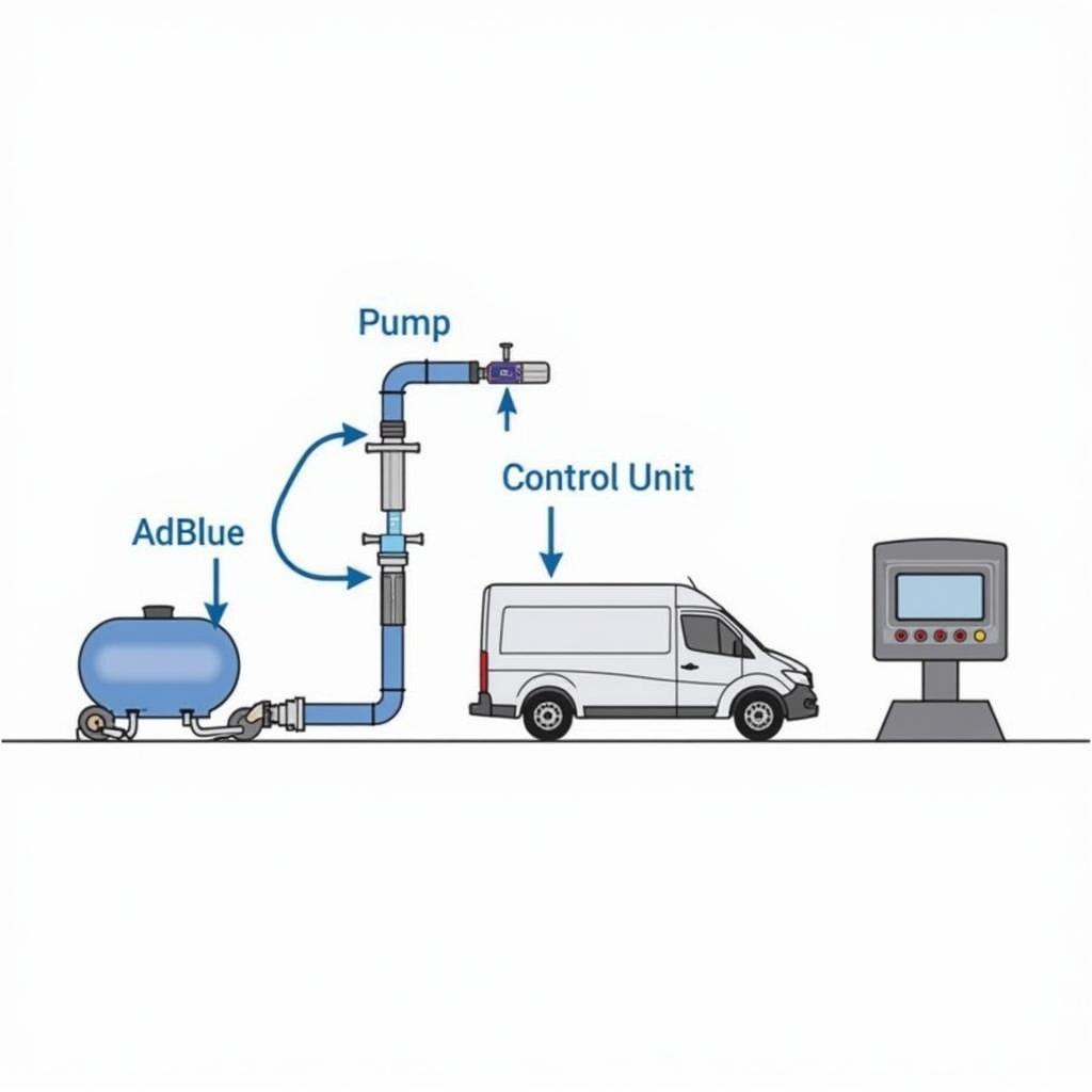 AdBlue System Diagram: Components and Flow