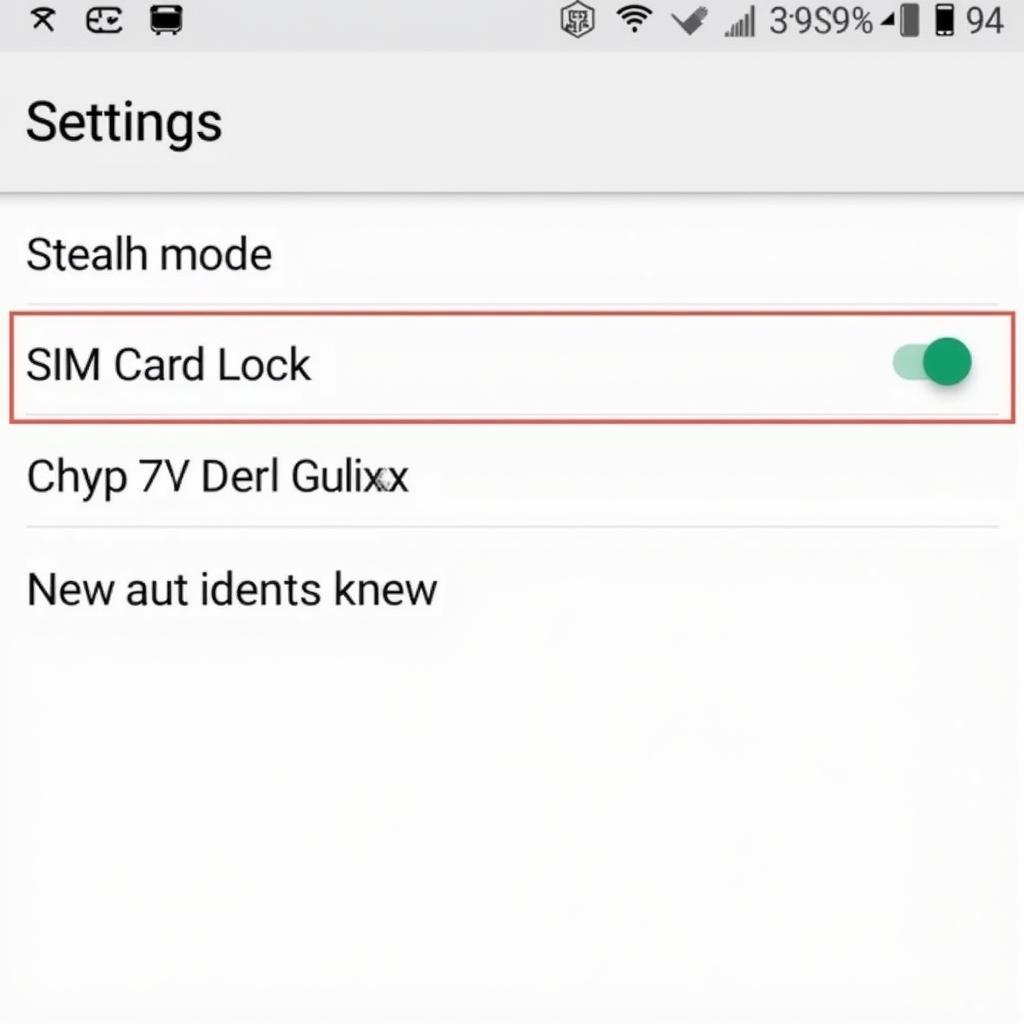 Configuring anti-theft settings on a mobile device.