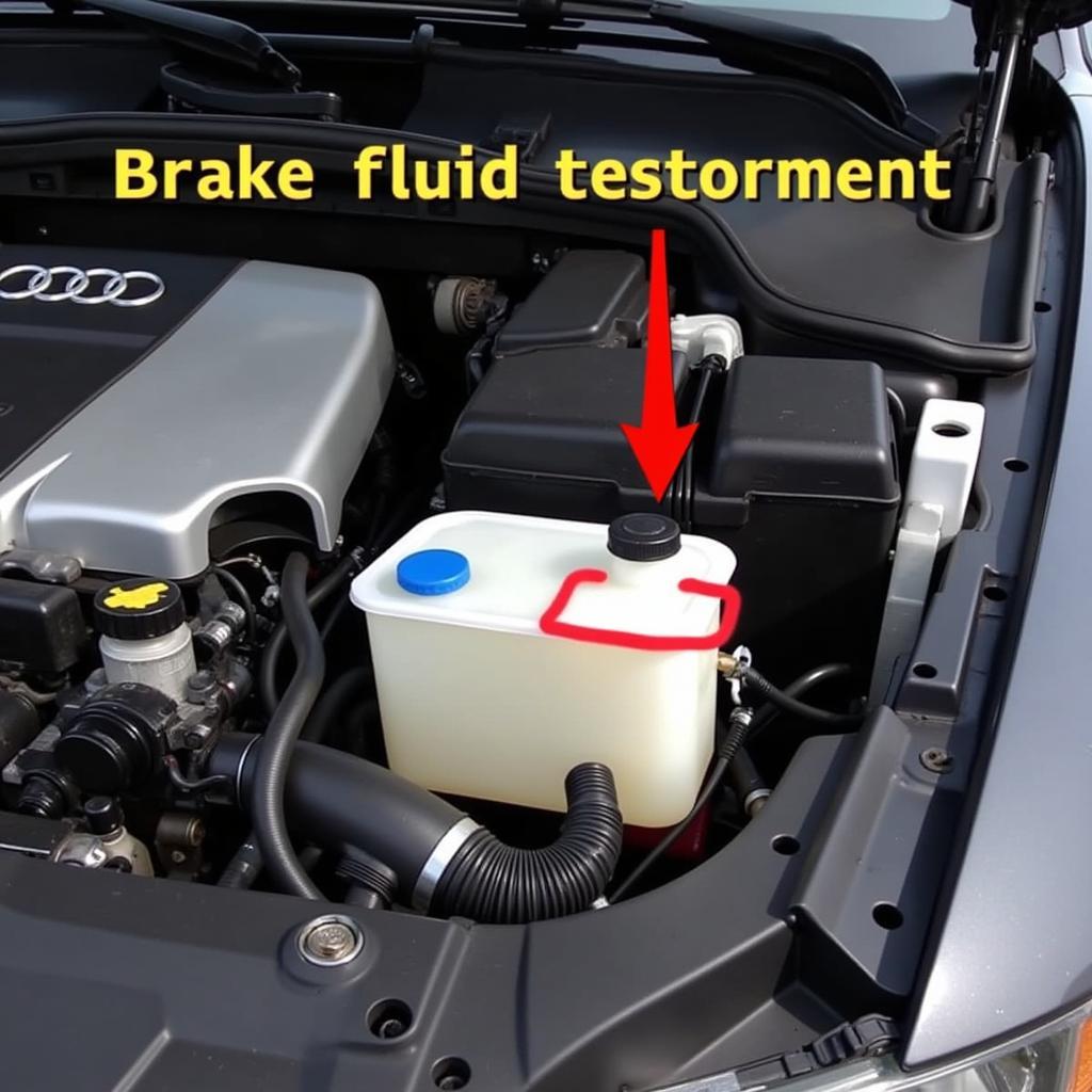 Checking the Brake Fluid Reservoir in an Audi A3