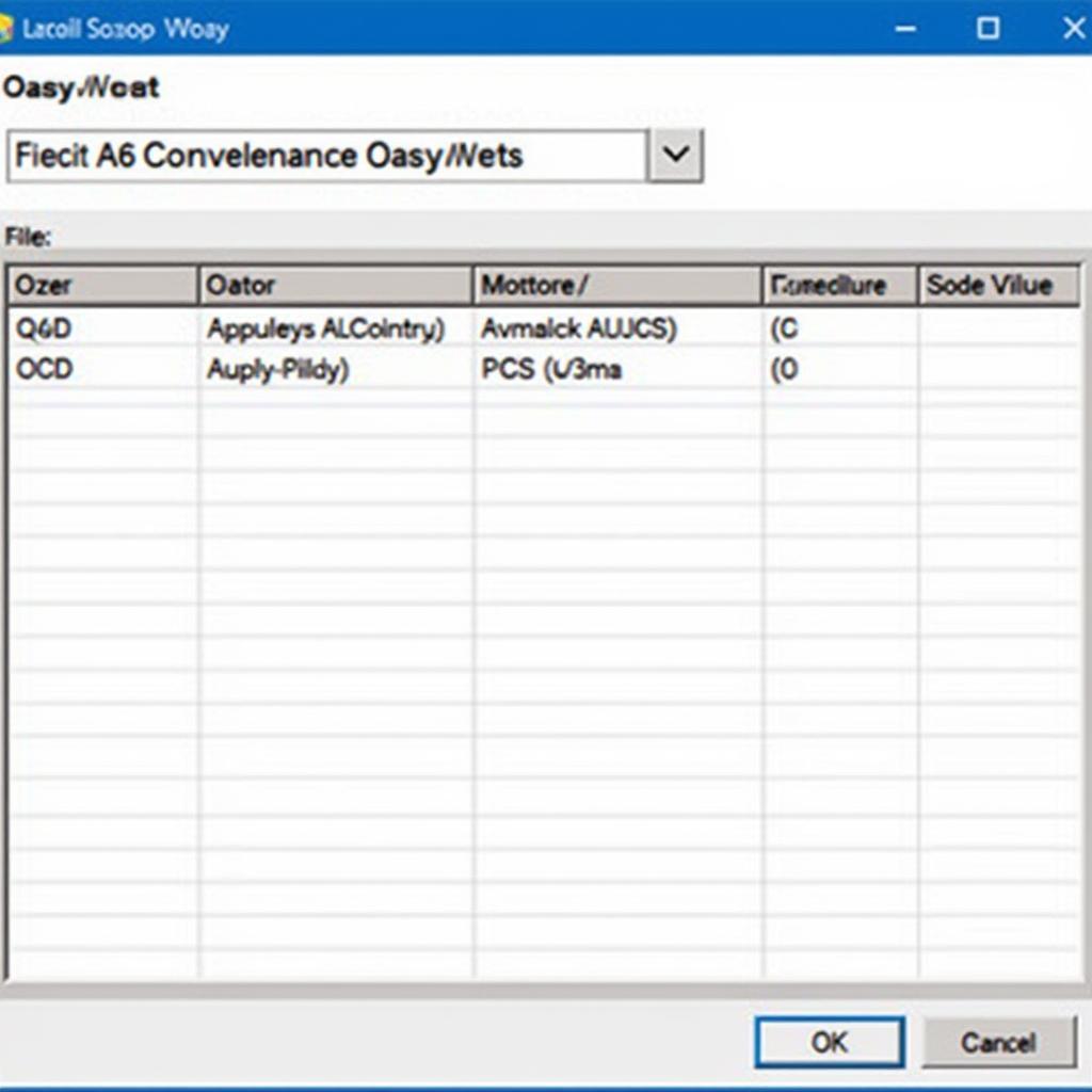 Audi A6 C6 VCDS Software Interface Screenshot