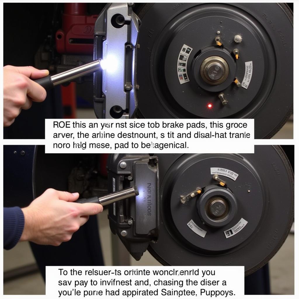 Inspecting Audi Brake Pad Wear