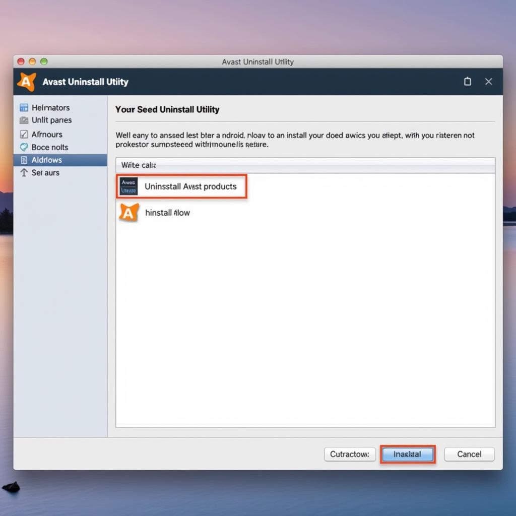 Using the Avast Uninstall Utility on a Computer