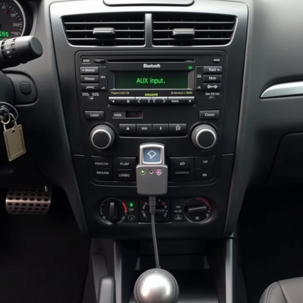 Bluetooth Adapter Connected to Car Radio