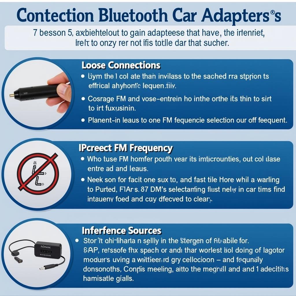 Troubleshooting Bluetooth Car Adapter Issues