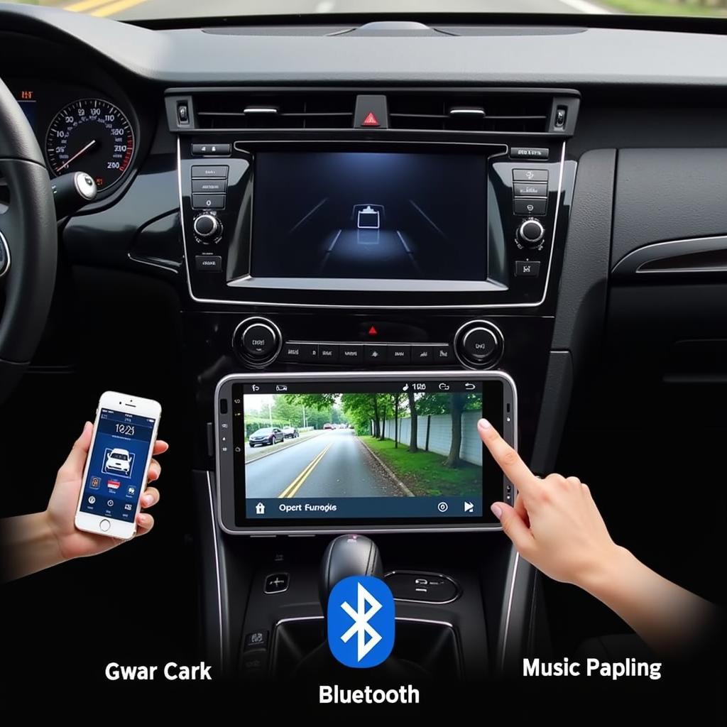 Bluetooth Rear Screen Car Stereo Integration