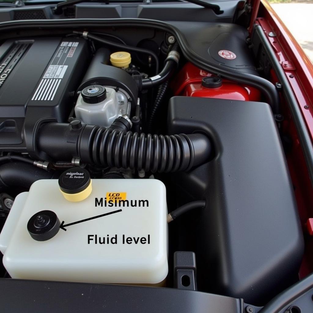 BMW 128i Brake Fluid Reservoir Location and Level Check