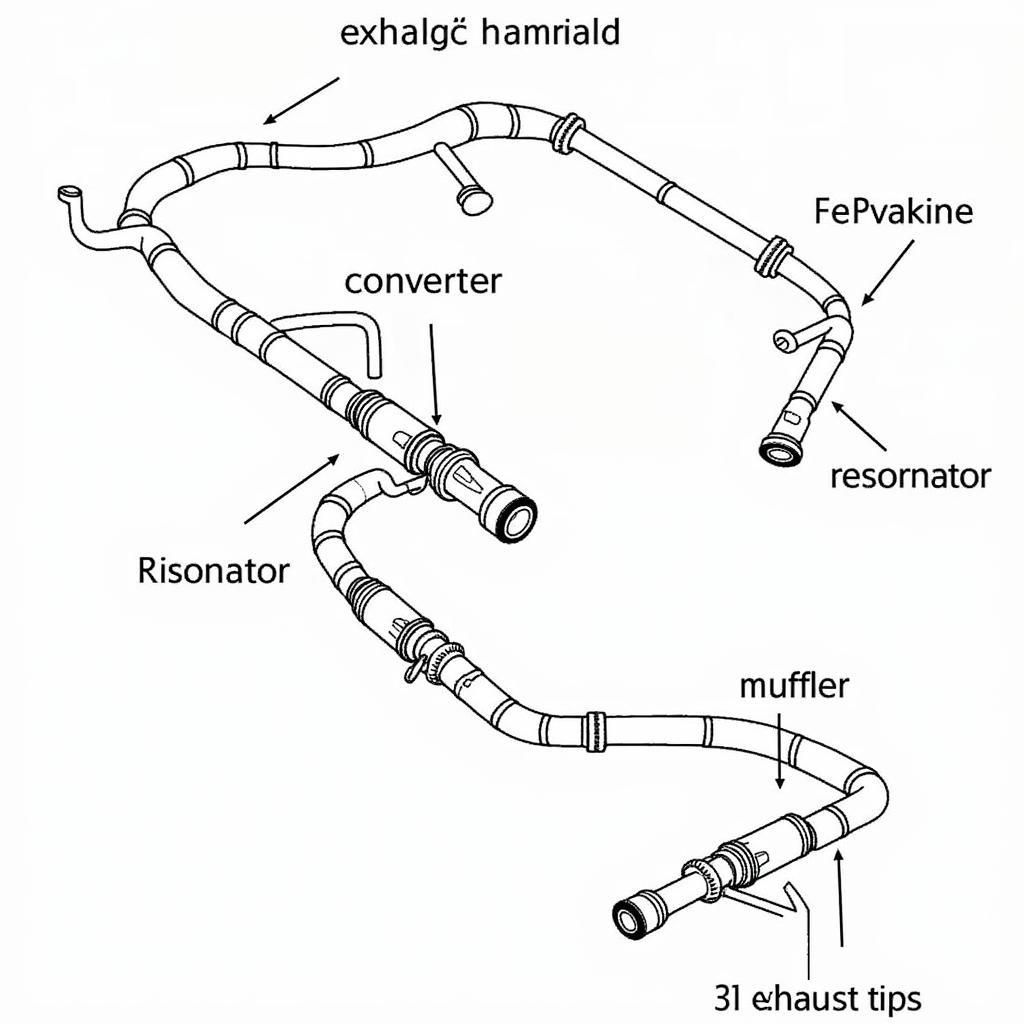 BMW 3 Series Exhaust System Diagram