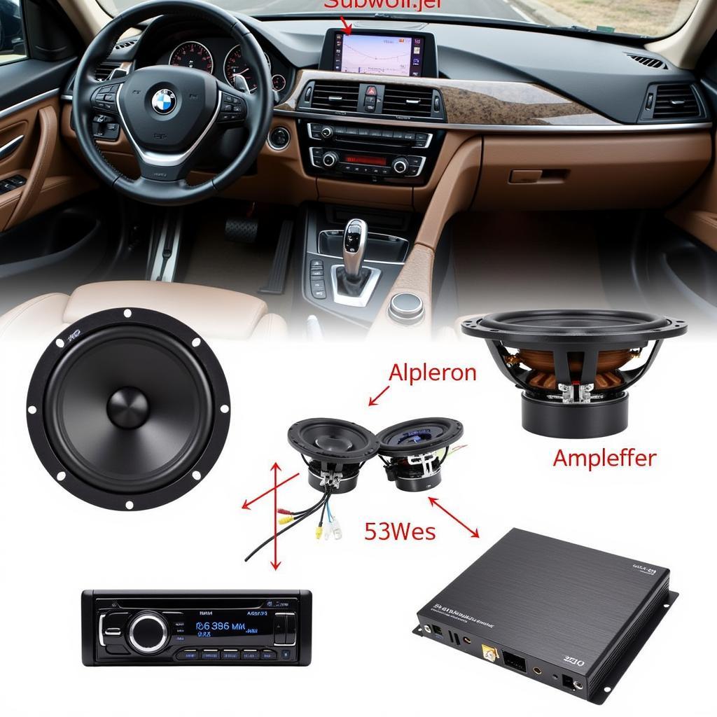 BMW 330i Audio Upgrade Components