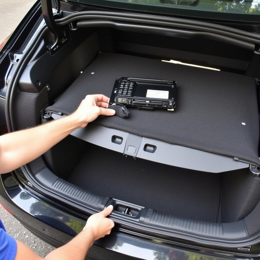 Accessing the Audio Module in the Trunk of a BMW 435i