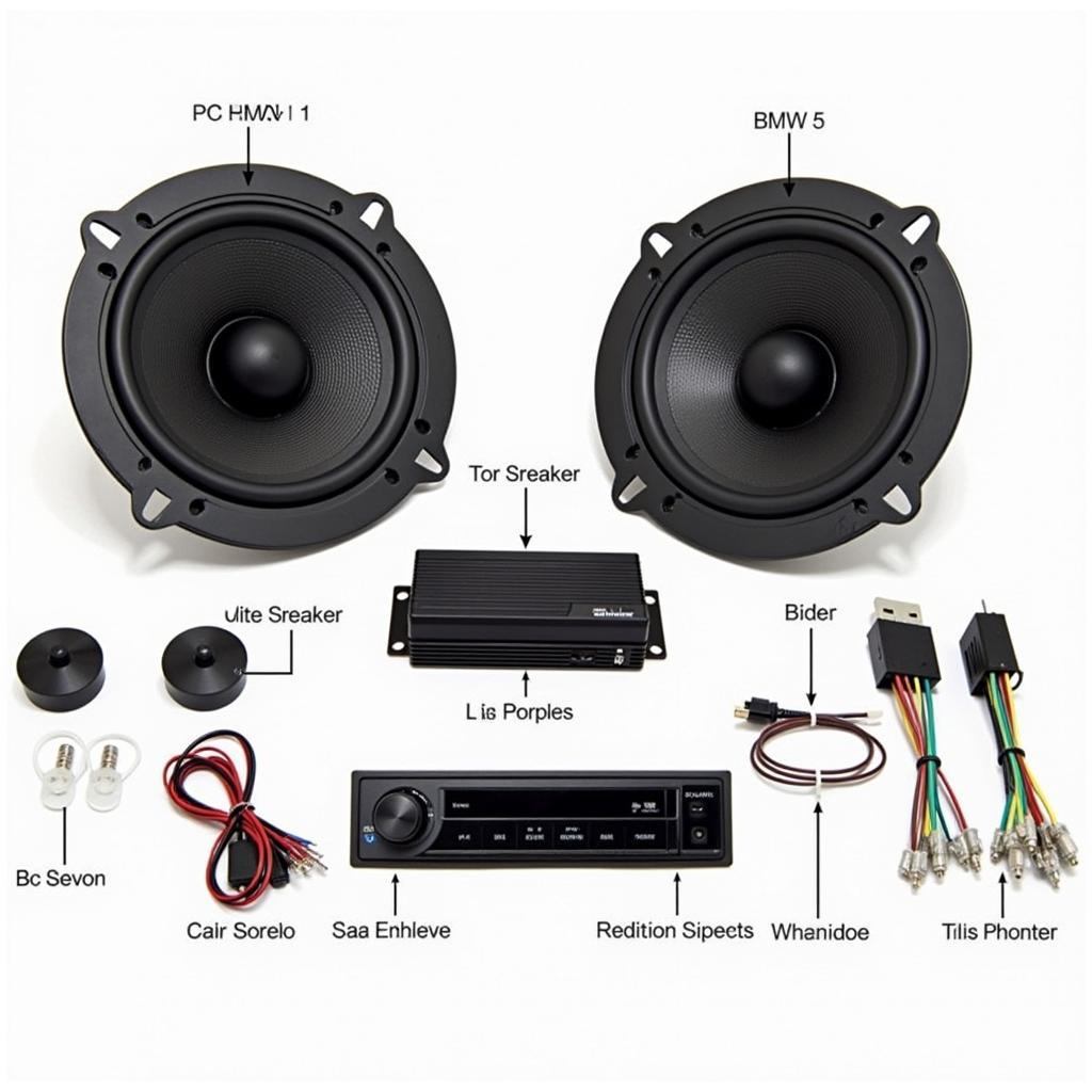 BMW 5 Series Standard Sound System Components