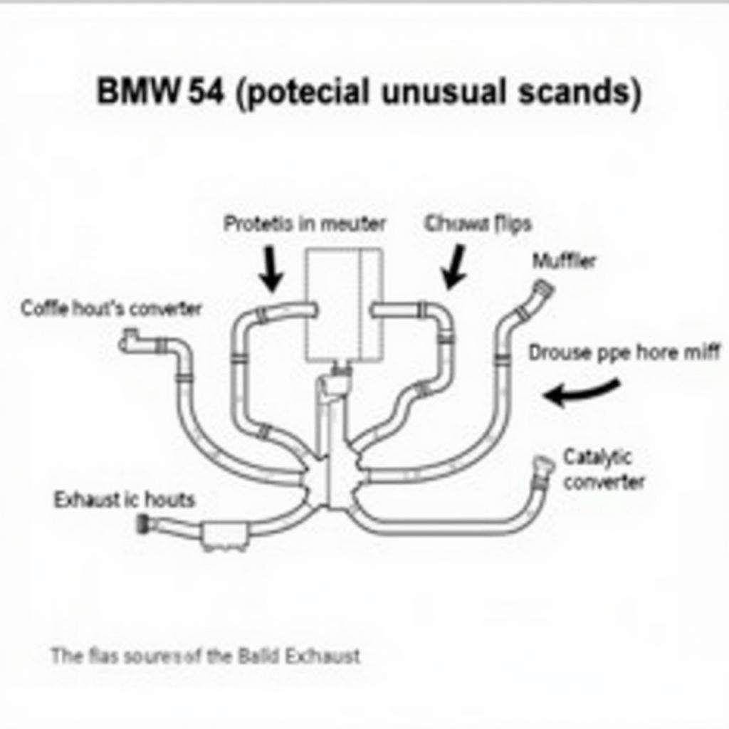 BMW 540i Exhaust System Diagram and Common Sound Issues