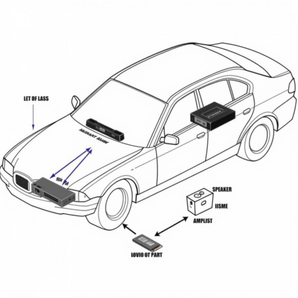 BMW 760Li Audio System Components Diagram