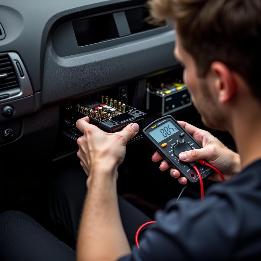 Inspection of a BMW Car Audio Amplifier