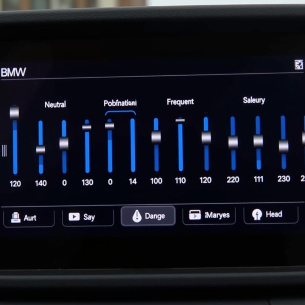 BMW Audio Equalizer Settings