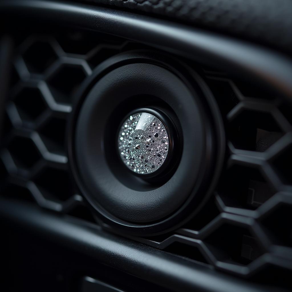 Close-up view of Bowers & Wilkins Diamond Tweeter in BMW