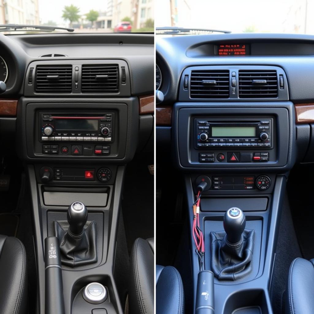 BMW E36 Coupe Audio Upgrade Before & After