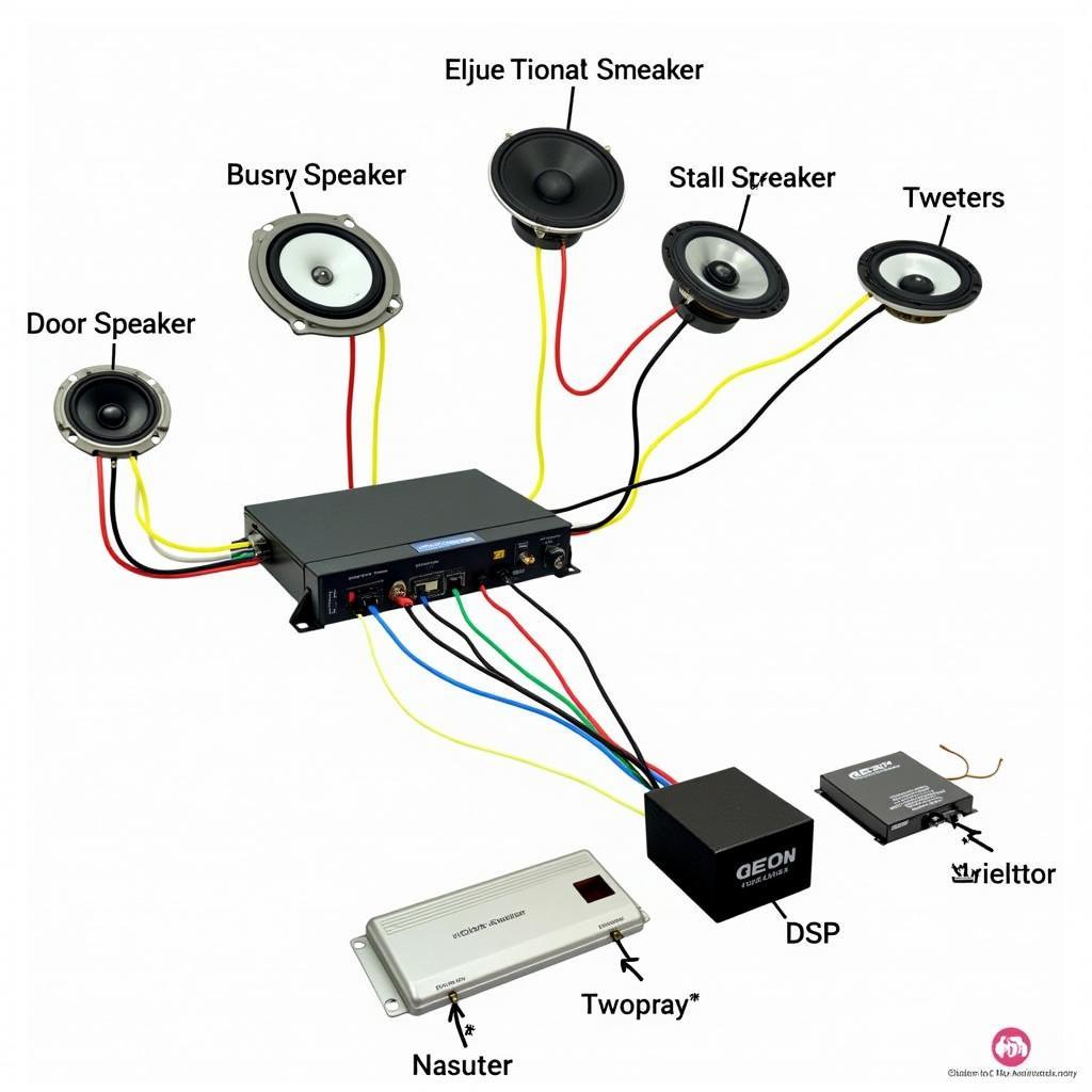 BMW E39 Individual Audio System Components: Amplifier, Speakers, and DSP