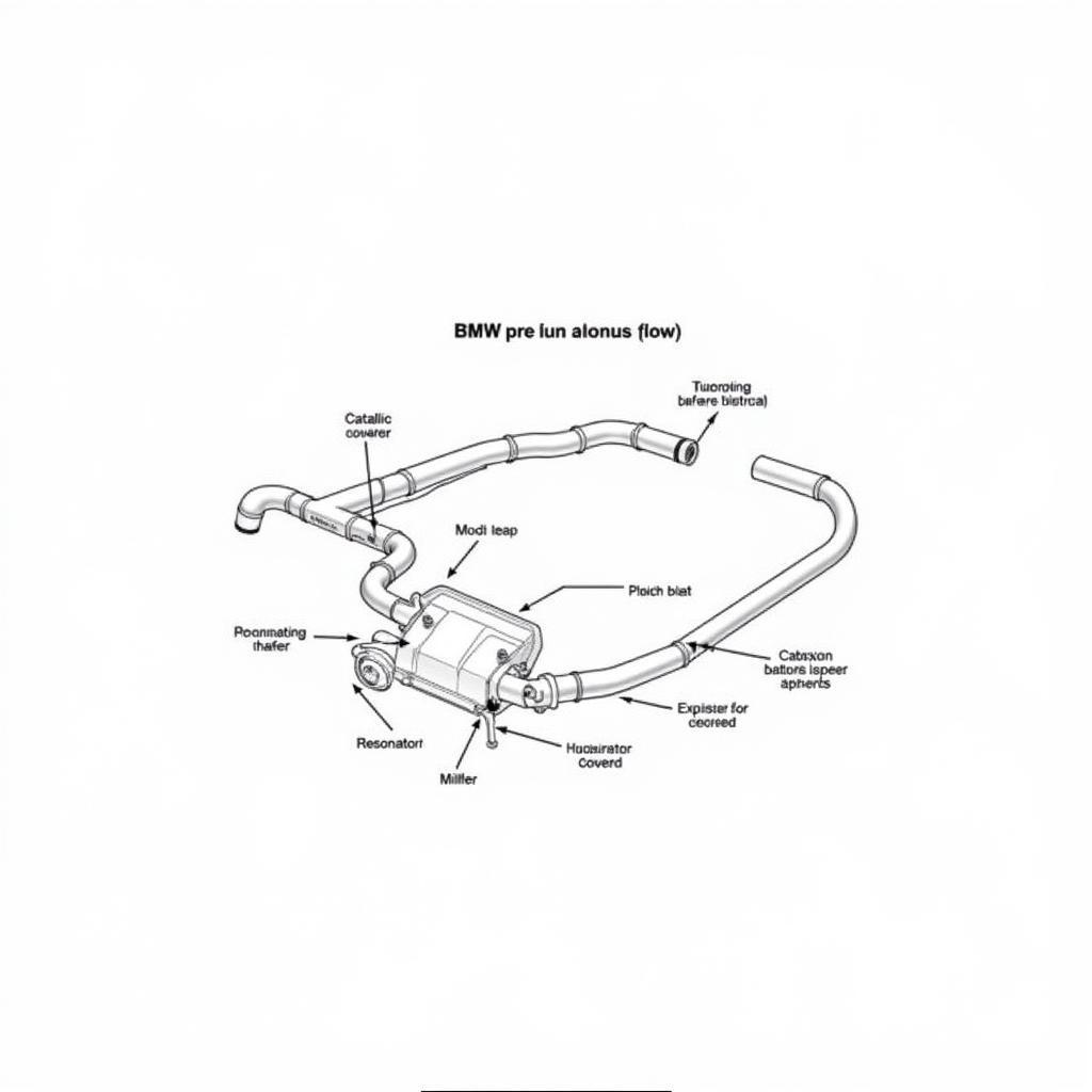 BMW E39 M5 Exhaust System Diagram