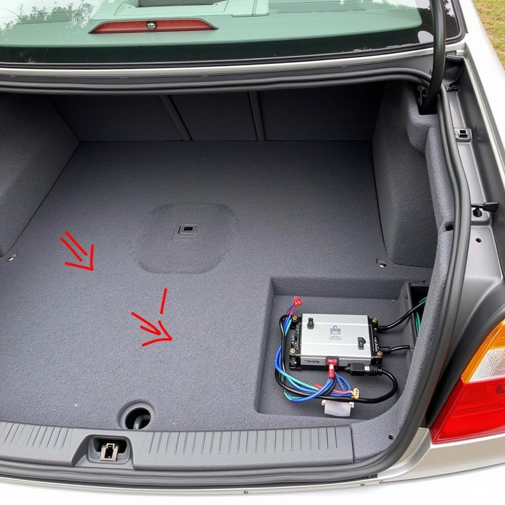 BMW E46 Audio Amplifier Location