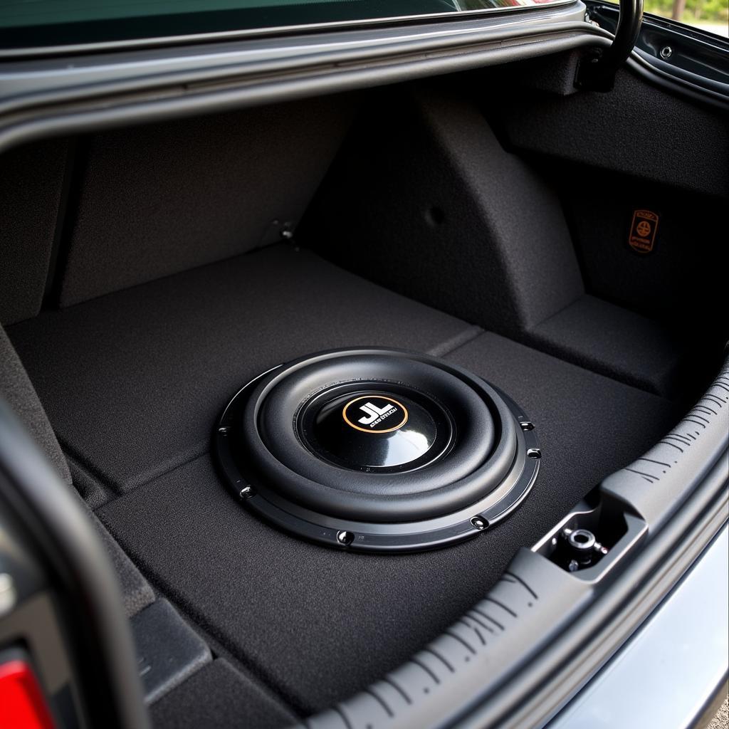 BMW E46 M3 JL Audio Subwoofer Trunk Installation