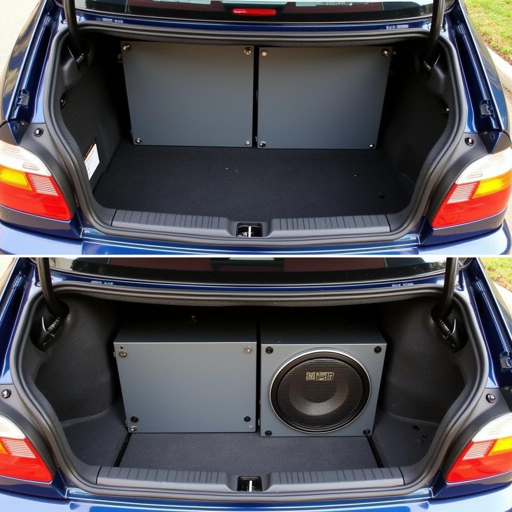 BMW E46 M3 JL Audio Trunk Setup Complete