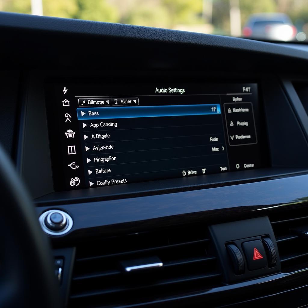 Navigating the BMW E90 Audio Settings Menu