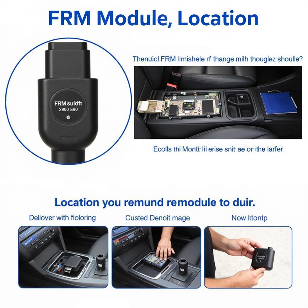 BMW E90 FRM Module Location and Removal Process