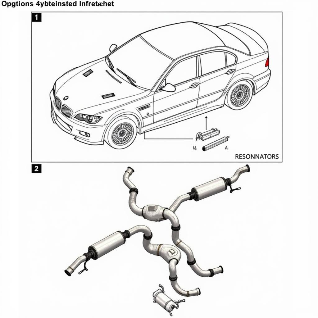 BMW E90 M3 Exhaust System Diagram