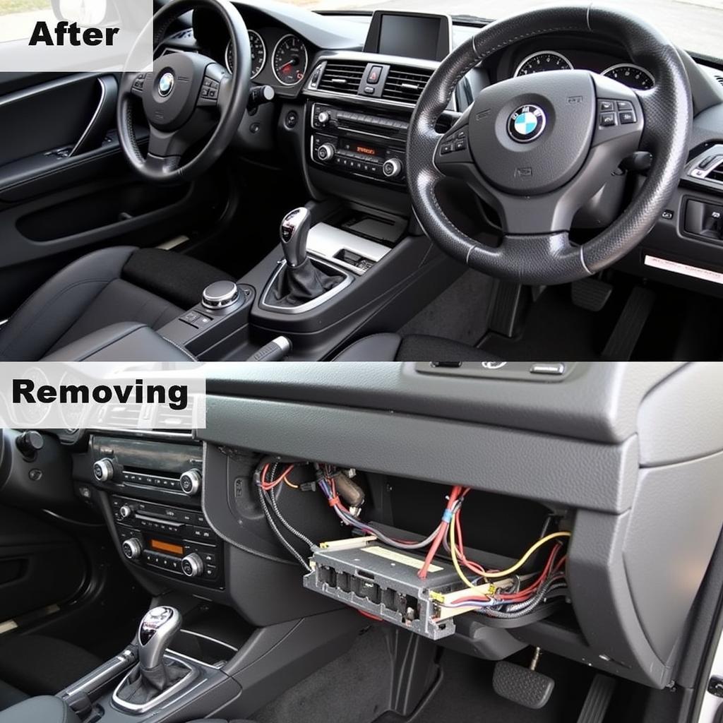 BMW E91 FRM Module Location Under Glove Compartment