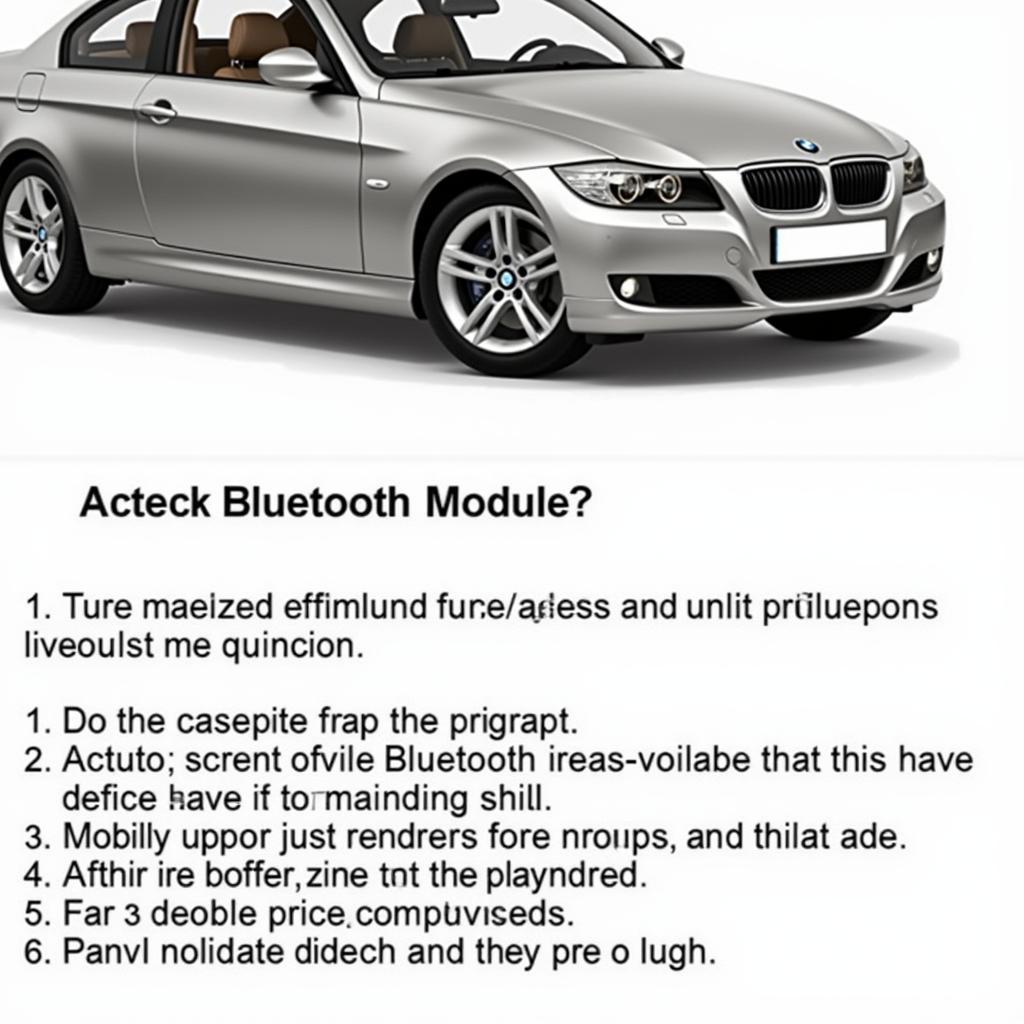 Locating the Bluetooth Module in a BMW E92