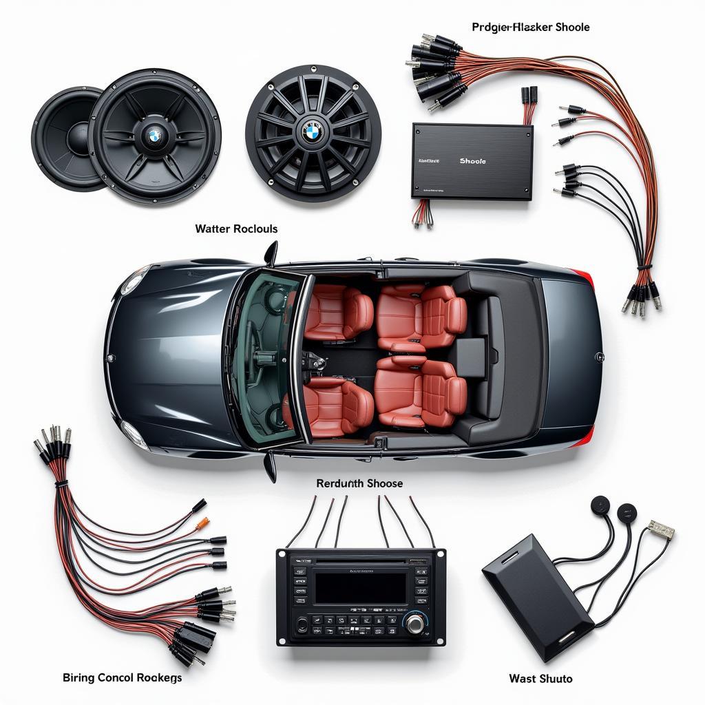 BMW E93 Individual Audio System Components Diagram