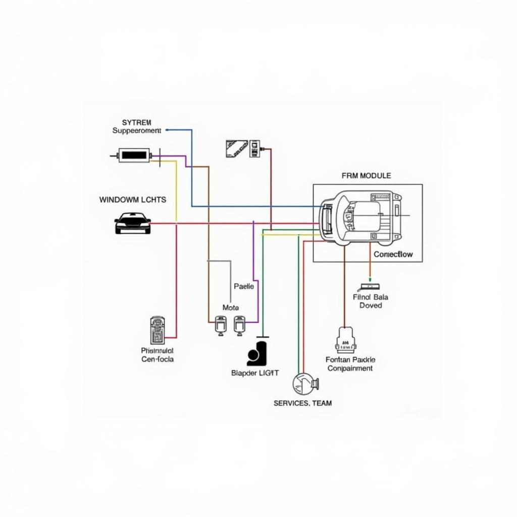 BMW FRM Footwell Module Wiring Diagram