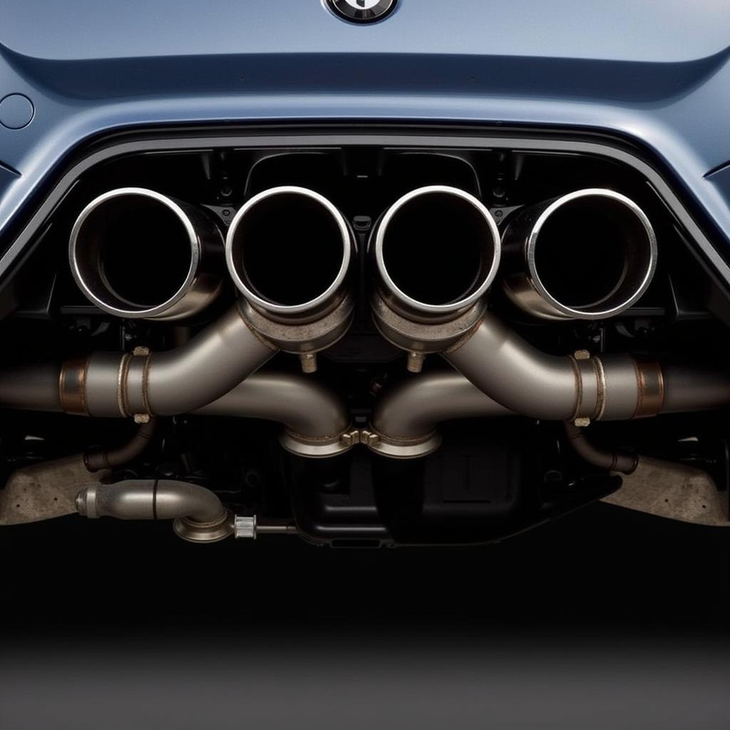 BMW GTR Exhaust System Close-up