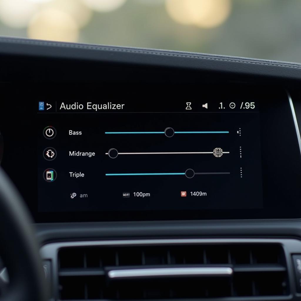 BMW iDrive Audio Equalizer Settings