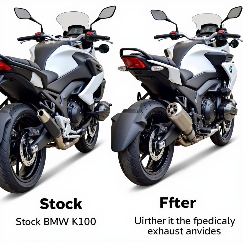 BMW K100 Cafe Racer Exhaust Comparison: Stock vs. Aftermarket