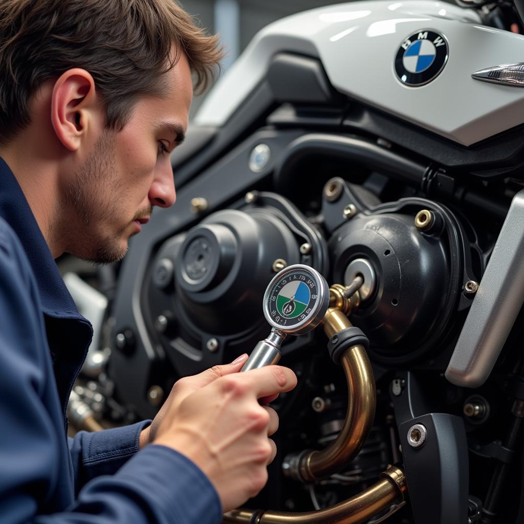 Diagnosing a Ticking Sound in a BMW K1200R Engine