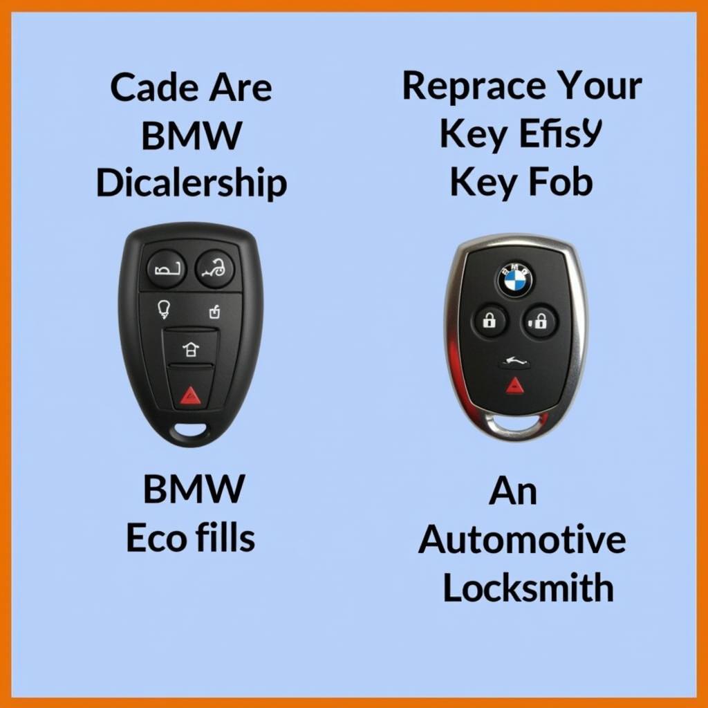 BMW Key Fob Replacement Options: Dealership vs. Locksmith