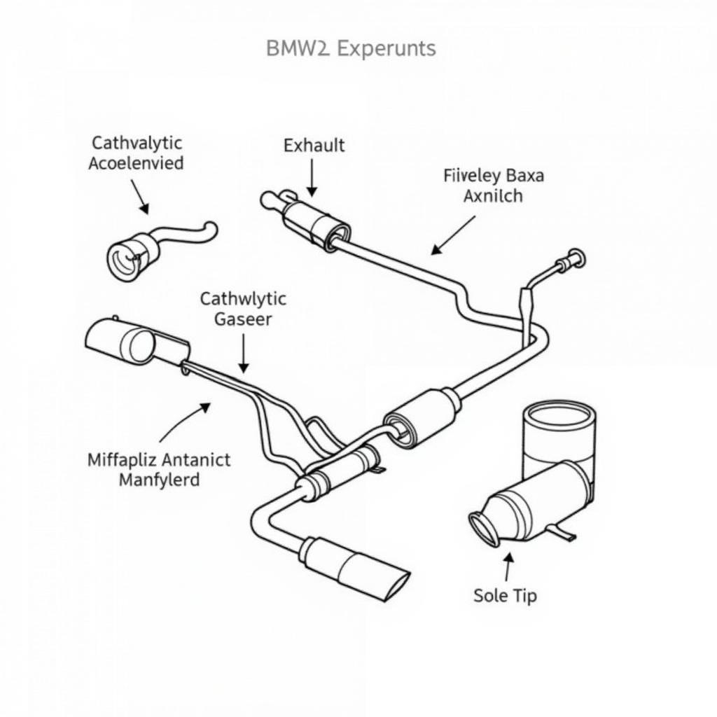 BMW M2 Competition Exhaust System Diagram