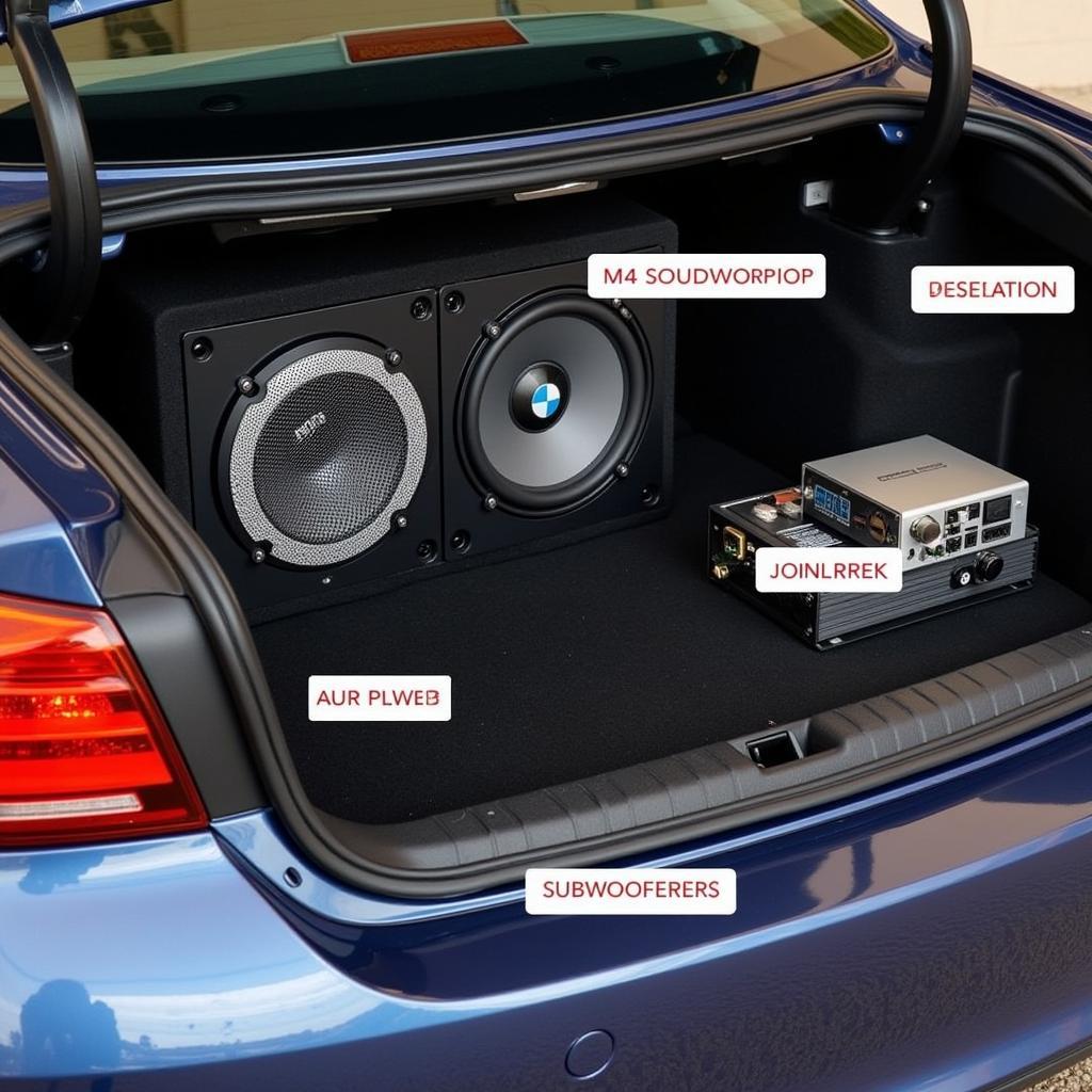 BMW M4 Sound System Components