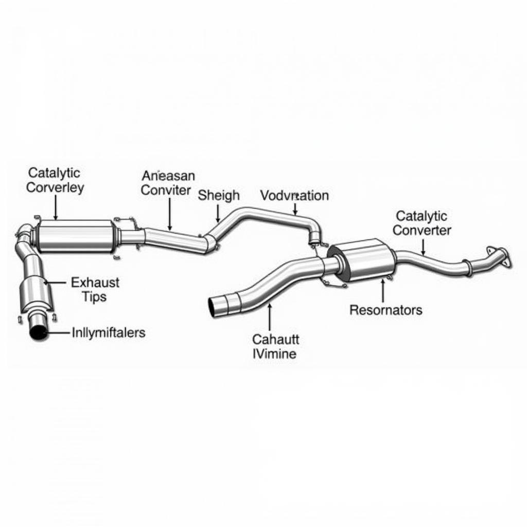 BMW M5 F10 Exhaust System Diagram