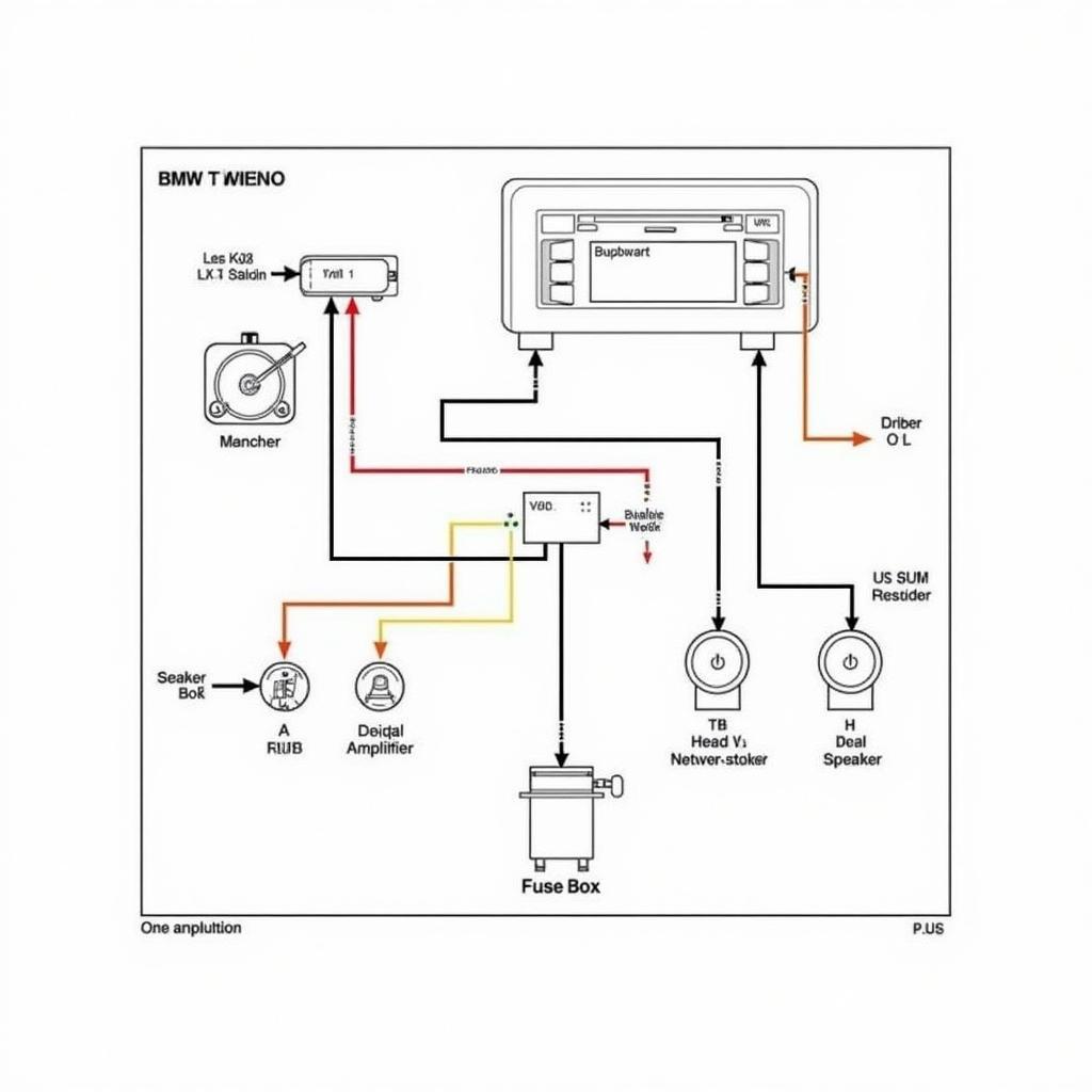 BMW No Sound Wiring Diagram Showing Common Connection Points