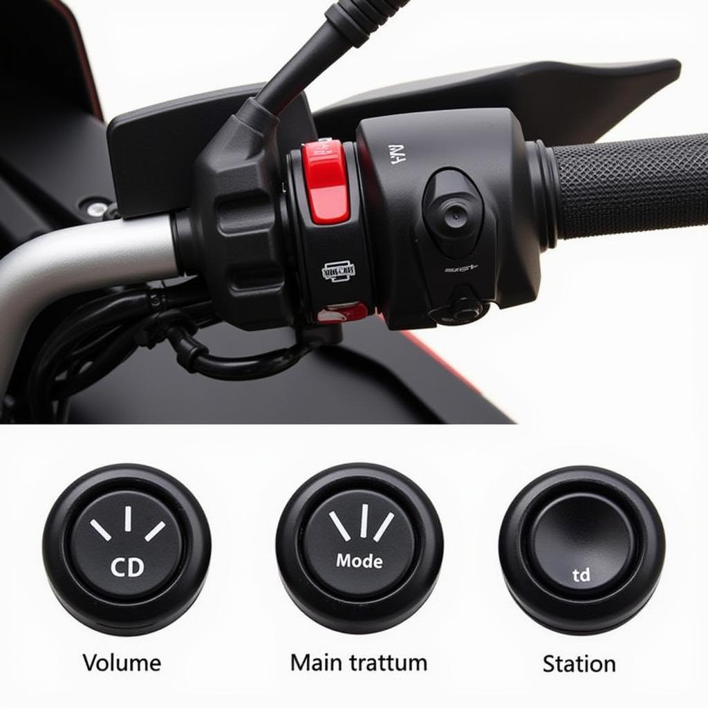 2011 BMW R1200RT Audio System Controls