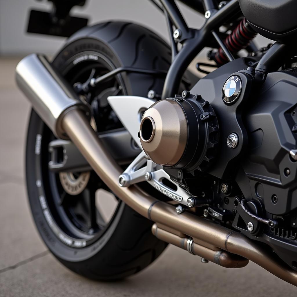 BMW R18 Exhaust System Close-up