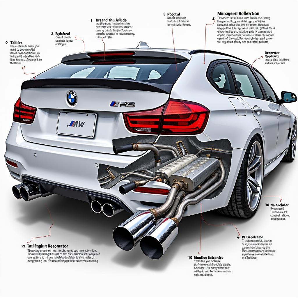 BMW Sports Car Exhaust System