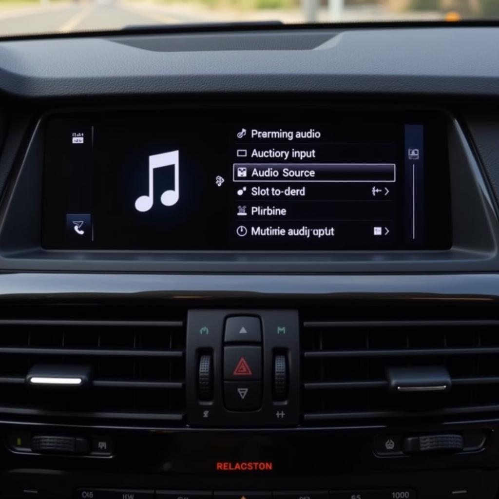 BMW X3 Audio Input Selection on iDrive System